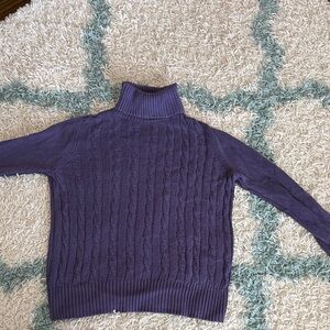 LOFT Deep Purple Turtleneck Sweater